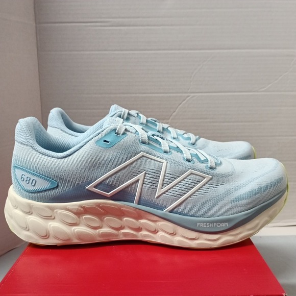 New Balance Shoes - New Balance Fresh Foam 680 v8 Women's Size 9.5 Blue White Running Shoes Sneakers